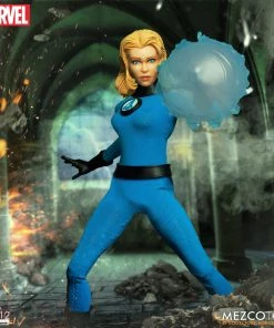 **Pre Order**Mezco One 12 Marvel Fantastic Four Deluxe Steel Boxed Set Action Figure Mezco Toys