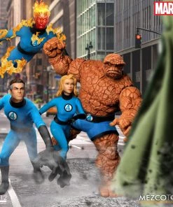 **Pre Order**Mezco One 12 Marvel Fantastic Four Deluxe Steel Boxed Set Action Figure Mezco Toys