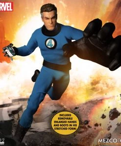 **Pre Order**Mezco One 12 Marvel Fantastic Four Deluxe Steel Boxed Set Action Figure Mezco Toys