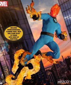 **Pre Order**Mezco One 12 Marvel Fantastic Four Deluxe Steel Boxed Set Action Figure Mezco Toys