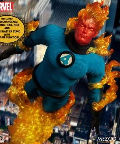 **Pre Order**Mezco One 12 Marvel Fantastic Four Deluxe Steel Boxed Set Action Figure Mezco Toys