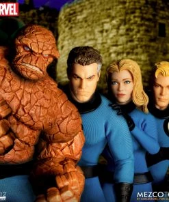 **Pre Order**Mezco One 12 Marvel Fantastic Four Deluxe Steel Boxed Set Action Figure Mezco Toys