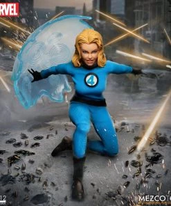 **Pre Order**Mezco One 12 Marvel Fantastic Four Deluxe Steel Boxed Set Action Figure Mezco Toys