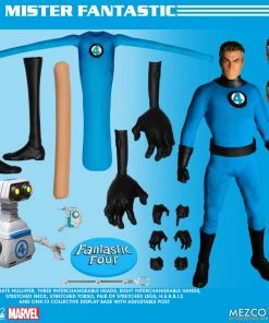 **Pre Order**Mezco One 12 Marvel Fantastic Four Deluxe Steel Boxed Set Action Figure Mezco Toys