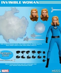 **Pre Order**Mezco One 12 Marvel Fantastic Four Deluxe Steel Boxed Set Action Figure Mezco Toys