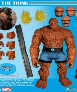 **Pre Order**Mezco One 12 Marvel Fantastic Four Deluxe Steel Boxed Set Action Figure Mezco Toys