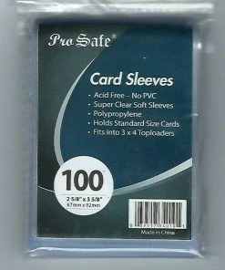 TCG Trading Cards & Supplies Pro Safe Or Premier Choice CARD Penny SLEEVES 100 Pk