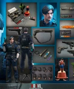 Demoniacal Fit Lim Toys RPD Officer Police Uniform Ver. Bio Evil 2 1/12 Leon Action Figure