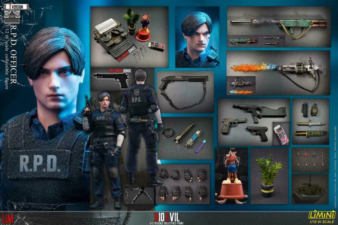 Demoniacal Fit Lim Toys RPD Officer Police Uniform Ver. Bio Evil 2 1/12 Leon Action Figure 1 Demoniacal Fit Lim Toys RPD Officer Police Uniform Ver. Bio Evil 2 1/12 Leon Action Figure