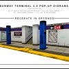 1:12 Scale Action Figure Accesories Extreme Sets Subway Terminal 3.0 Pop-Up DIorama Display 1/12 Scale Action Figures