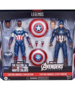Hasbro Toys Marvel Legends Avengers Captain America Sam Wilson And Steve Rogers 2 Pack Action Figure