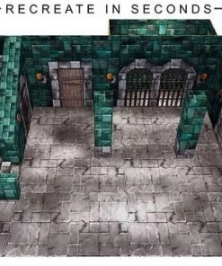 Extreme Sets Dungeon Pop-Up DIorama Display 1/12 Scale Action Figures