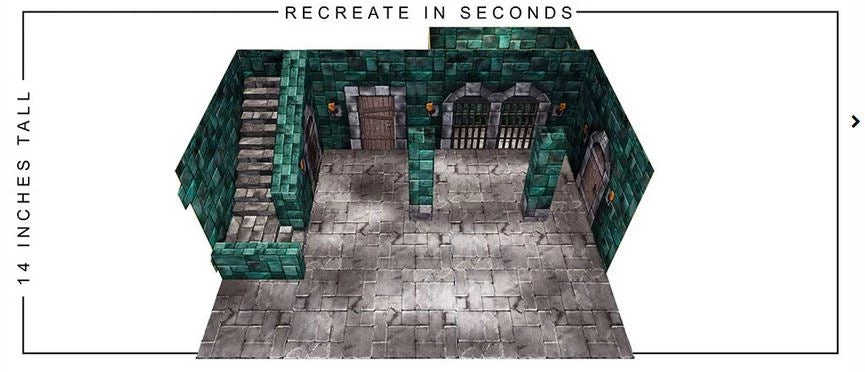 Extreme Sets Dungeon Pop-Up DIorama Display 1/12 Scale Action Figures 1 Extreme Sets Dungeon Pop-Up DIorama Display 1/12 Scale Action Figures