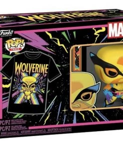 Funko Pop Tees Marvel Wolverine L Shirt Black Light Target Exclusive Vinyl Figure