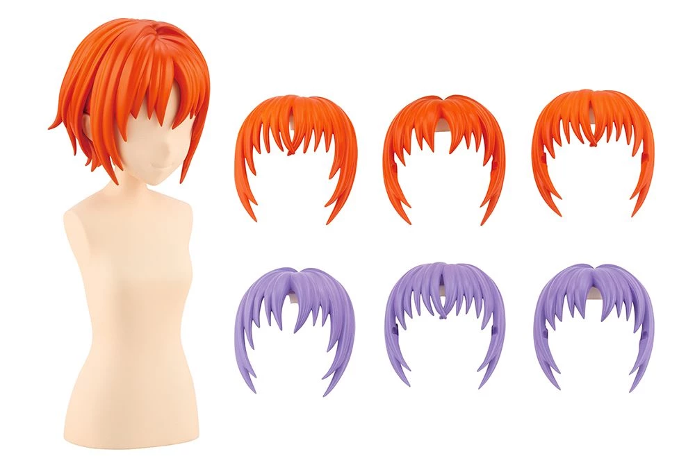 Kotobukiya Sousai Shojo Teien AFter School Short Wig Type A Orange & Purple 1/10 MODEL KIT Kotobukiya Model Kits 1 Kotobukiya Sousai Shojo Teien AFter School Short Wig Type A Orange & Purple 1/10 MODEL KIT Kotobukiya Model Kits