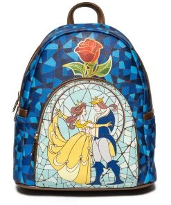 Loungefly Beauty And The Beast Stained-Glass Window Mini-Backpack