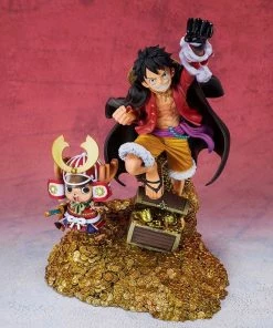 Bandai Figuarts Zero Monkey.D.Luffy WT100 Commemorative Eiichiro Oda Illustration "DAIKAIZOKU HYAKKEI" "One Piece" Statue