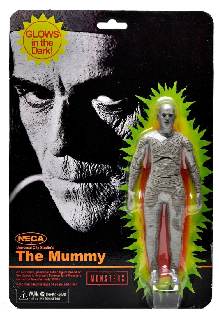 Neca Toys **Pre Order**NECA Universal Monsters Retro Glow In The Dark The Mummy Action Figure 1 Neca Toys **Pre Order**NECA Universal Monsters Retro Glow In The Dark The Mummy Action Figure