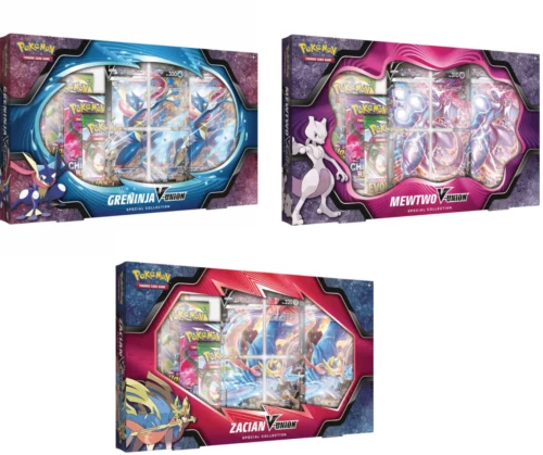 TCG POKEMON V-Union Special Collection Mewtwo Greninja Or Zacian 4 BOOSTER PACK 1 TCG POKEMON V-Union Special Collection Mewtwo Greninja Or Zacian 4 BOOSTER PACK