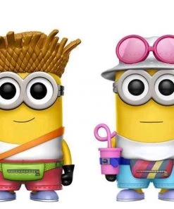 Funko Pop Despicable Me 3 Tourist Dave And Tourist Jerry FYE Exclusive 2 Pack Vinyl Figure