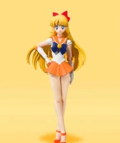 Bandai S.H. Figuarts Sailor Venus Animation Color Edition "Pretty Guardian Sailor Moon" Action Figure Bandai S.H. Figuarts