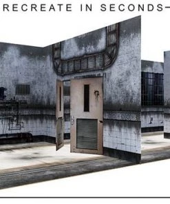 1:12 Scale Action Figure Accesories Extreme Sets Asylum Pop-Up DIorama Display 1/12 Scale Action Figures