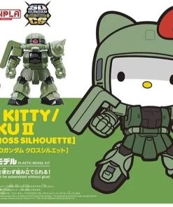 Bandai Gundam Hello Kitty Zaku II SD Cross Silhouette "Mobile Suit Gundam" Model Kit