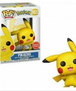 Funko Pop Pokemon Waving Pikachu Diamond Collection Gamestop Exclusive 553 Vinyl Figure