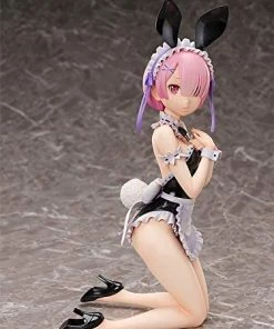 Bandai Banpresto FREEing Re: Zero - Starting Life In Another World Ram Bare Leg Bunny Version 1: 4 Scale PVC Figure