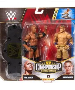 Mattel WWE Championship Showdown The Rock Vs John Cena 2 Pack Action Figure