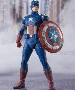 Bandai Bandai S.H. Figuarts S.H. Figuarts Captain America Avengers Assemble Edition "Avengers" Action Figure