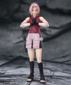 Bandai **Pre Order**S.H. Figuarts Sakura Haruno Inheritor Of Tsunade's Indominable Will "Naruto Shippuden" Action Figure Bandai S.H. Figuarts