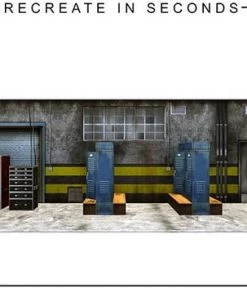 Extreme Sets Vintage Backstage Pop-Up DIorama Display 1/12 Scale Action Figures