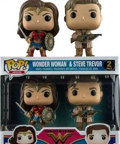 Funko Pop Wonder Woman & Steve Trevor FYE Exclusive 2 Pack Vinyl Figure