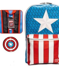 Bags/Accessories Loungefly Captain America Cosplay With Pin Set Exclusive Backpack