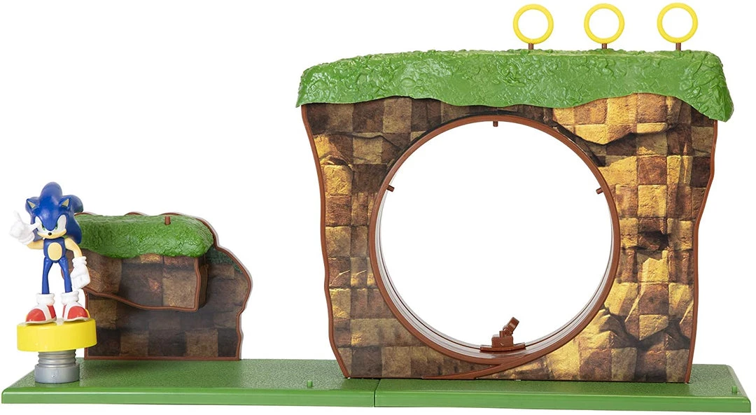 Jakks Pacific Sonic The Hedgehog 30th Anniversary Green Hill Zone Playset With 2.5" Action Figure 2 Jakks Pacific Sonic The Hedgehog 30th Anniversary Green Hill Zone Playset With 2.5" Action Figure