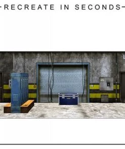 Extreme Sets Vintage Backstage Pop-Up DIorama Display 1/12 Scale Action Figures