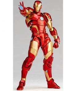 Revoltech **Pre Order**Amazing Yamaguchi No.013 Iron Man Bleeding Edge Armor (Reissue) Action Figure Kaiyodo Revoltech