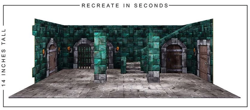 Extreme Sets Dungeon Pop-Up DIorama Display 1/12 Scale Action Figures 2 Extreme Sets Dungeon Pop-Up DIorama Display 1/12 Scale Action Figures