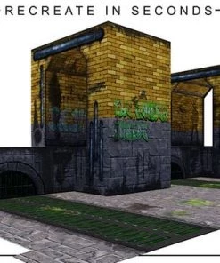 Extreme Sets Animated Sewer Pop-Up DIorama Display 1/12 Scale Action Figures 1:12 Scale Action Figure Accesories