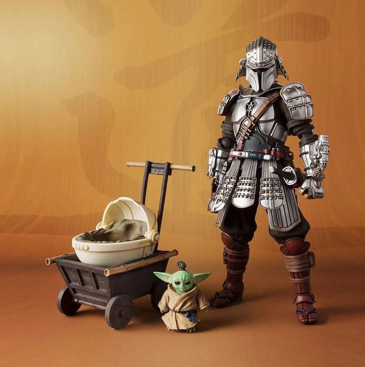 Bandai Movie Realization Star Wars RONIN MANDALORIAN & GROGU (BESKAR ARMOR) Action Figure 2 Bandai Movie Realization Star Wars RONIN MANDALORIAN & GROGU (BESKAR ARMOR) Action Figure