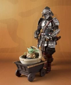 Bandai Movie Realization Star Wars RONIN MANDALORIAN & GROGU (BESKAR ARMOR) Action Figure 8 Bandai Movie Realization Star Wars RONIN MANDALORIAN & GROGU (BESKAR ARMOR) Action Figure