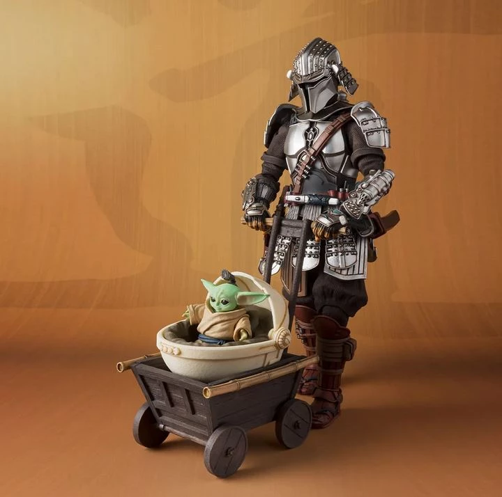 Bandai Movie Realization Star Wars RONIN MANDALORIAN & GROGU (BESKAR ARMOR) Action Figure 3 Bandai Movie Realization Star Wars RONIN MANDALORIAN & GROGU (BESKAR ARMOR) Action Figure