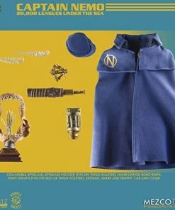Mezco One 12 20,000 Leagues Under The Sea Rumble Society - Captain Nemo & Nautilus Exclusive Action Figure