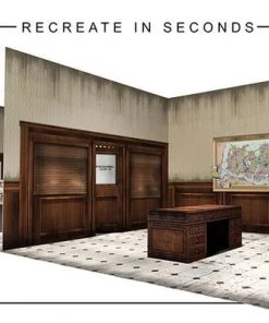 Extreme Sets Police Station Pop-Up DIorama Display 1/12 Scale Action Figures 1:12 Scale Action Figure Accesories