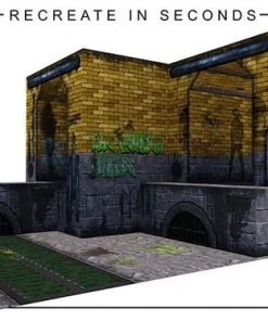 Extreme Sets Animated Sewer Pop-Up DIorama Display 1/12 Scale Action Figures 1:12 Scale Action Figure Accesories