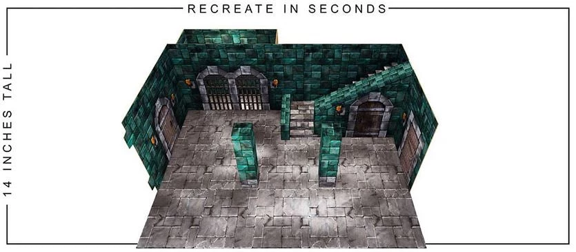 Extreme Sets Dungeon Pop-Up DIorama Display 1/12 Scale Action Figures 3 Extreme Sets Dungeon Pop-Up DIorama Display 1/12 Scale Action Figures