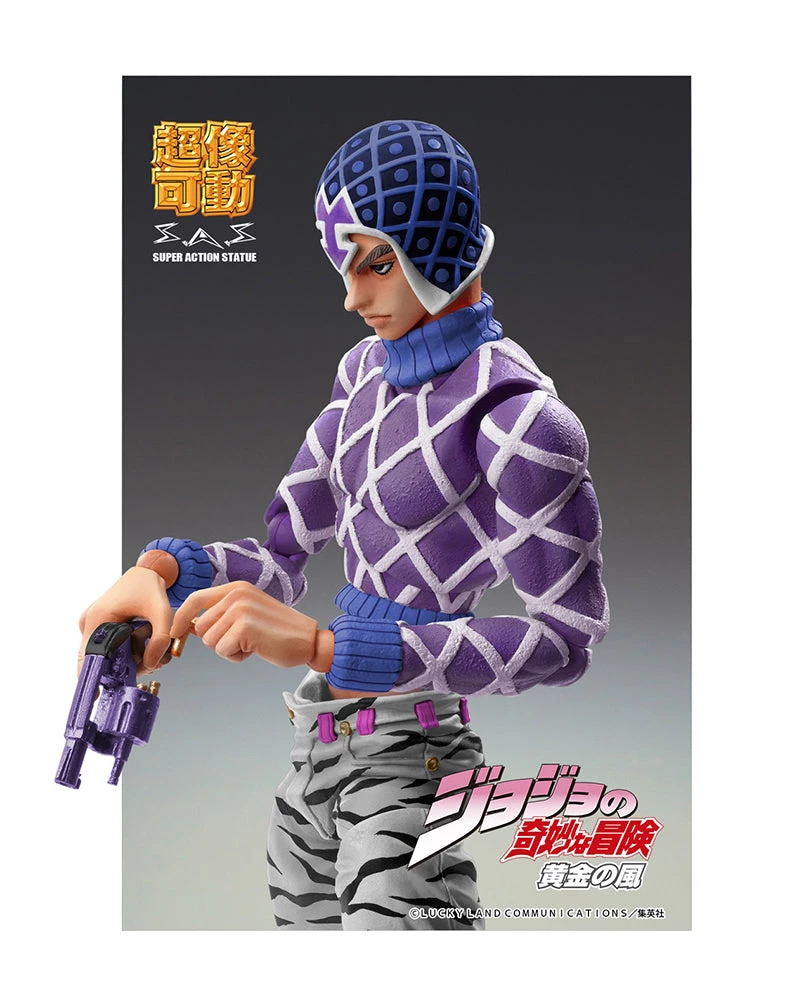 Revoltech **Pre Order**JoJo Super Action Statue Part 5: Golden Wind - Guido Mista & S.P. Third Action Figure 4 Revoltech **Pre Order**JoJo Super Action Statue Part 5: Golden Wind - Guido Mista & S.P. Third Action Figure