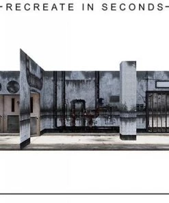 1:12 Scale Action Figure Accesories Extreme Sets Asylum Pop-Up DIorama Display 1/12 Scale Action Figures