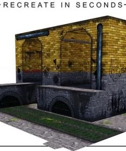 Extreme Sets Animated Sewer Pop-Up DIorama Display 1/12 Scale Action Figures 1:12 Scale Action Figure Accesories